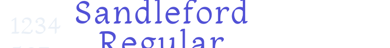 Sandleford Regular-font