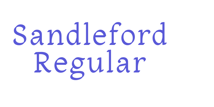 Sandleford Regular Font