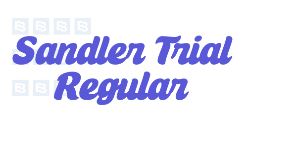 Sandler Trial Regular font free