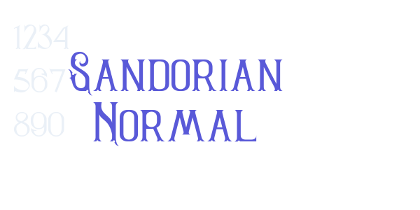 Sandorian Normal font free