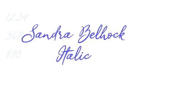 Sandra Belhock Italic font free