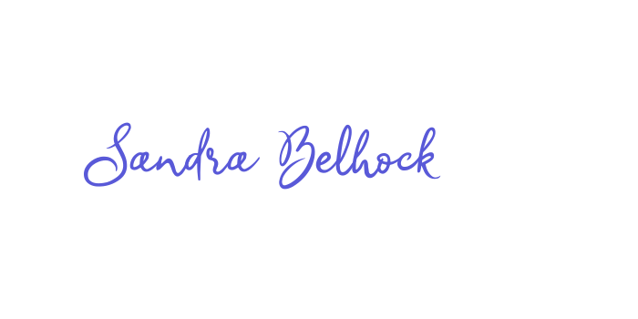 Sandra Belhock Font Download