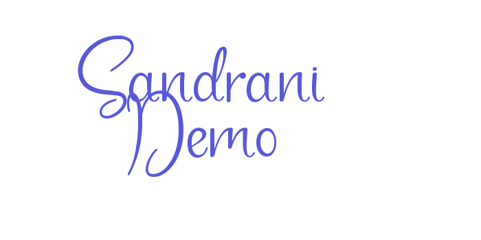 Sandrani Demo Font Download