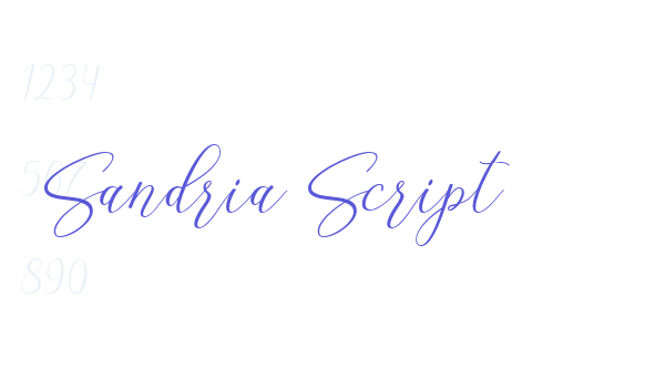 Sandria Script font free