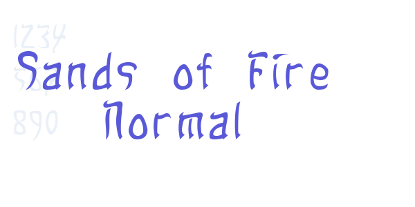 Sands of Fire Normal font free