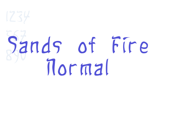 Sands of Fire Normal Font Download