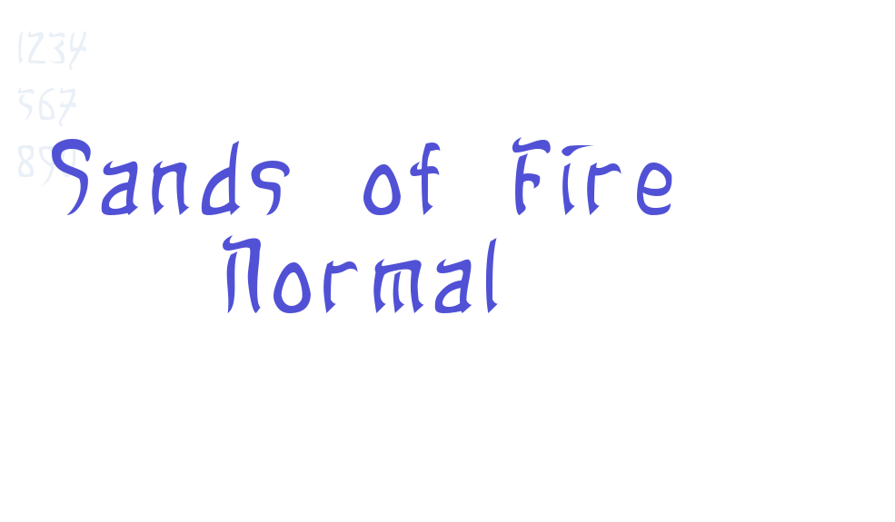 Sands of Fire Normal-font-download