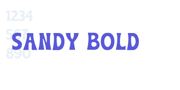 Sandy Bold font free