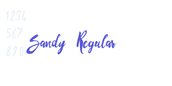 Sandy Regular font free