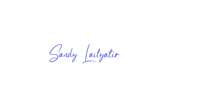 Sandy Lailyatir Font Download