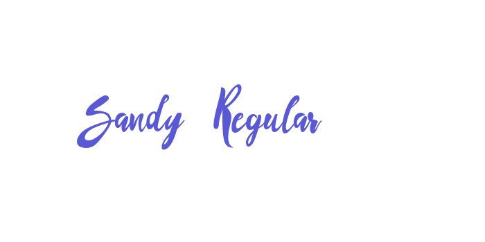 Sandy Regular Font Download