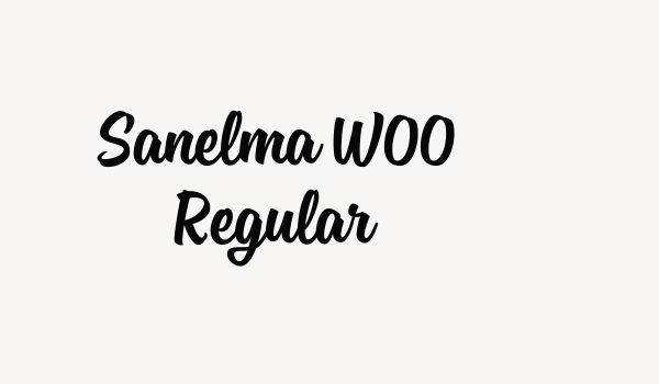 Sanelma W00 Regular Font