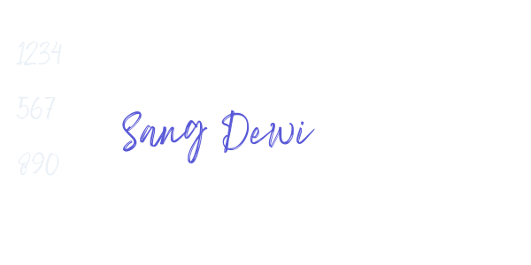 Sang Dewi font