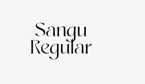 Sangu Regular Font