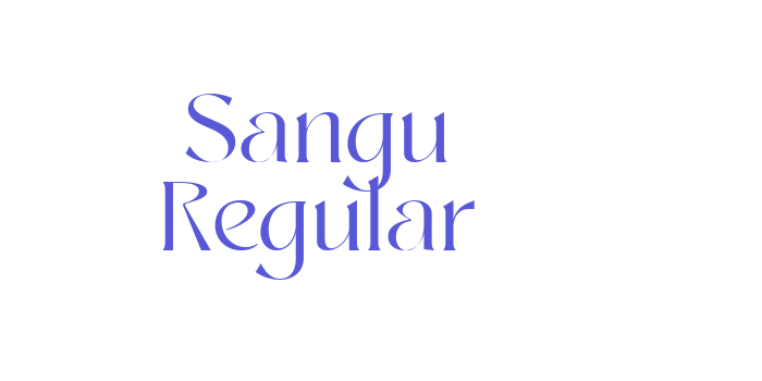 Sangu Regular Font Download