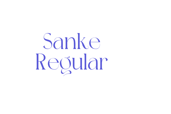 Sanke Regular Font