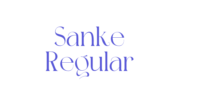 Download Sanke Regular Font