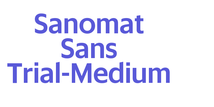 Download Sanomat Sans Trial-Medium Font