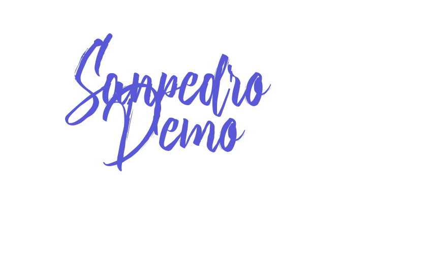 Sanpedro Demo Font