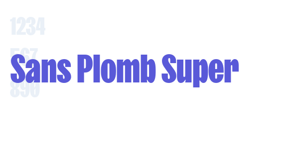 Sans Plomb Super font free