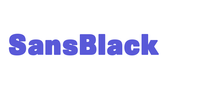 SansBlack Font