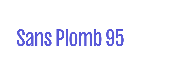 Sans Plomb 95 Font