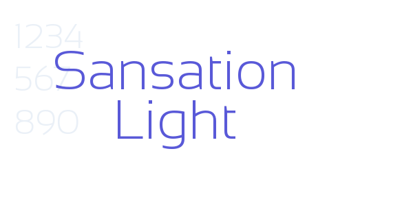 Sansation Light font free