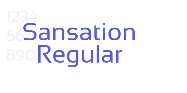 Sansation Regular font free