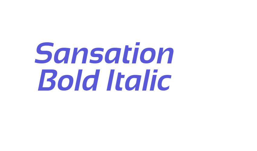 Sansation Bold Italic Font Download