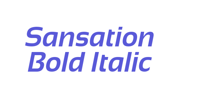 Sansation Bold Italic Font Download