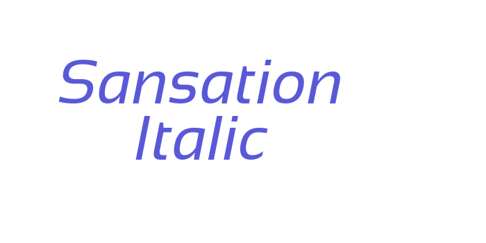 Sansation Italic Font Download