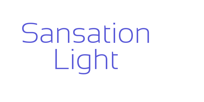 Sansation Light Font