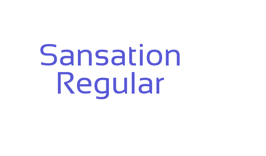 Sansation Regular Font Download