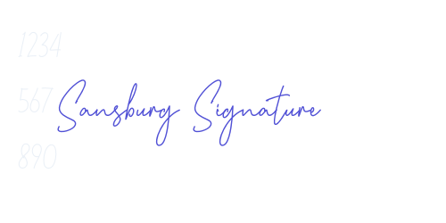 Sansburg Signature-font-download