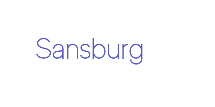 Sansburg Font