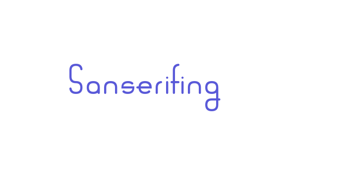 Download Sanserifing Font