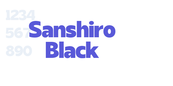 Sanshiro Black font