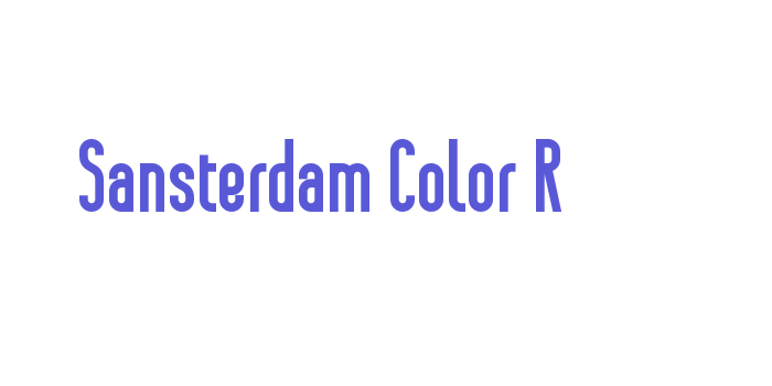 Sansterdam Color R Font