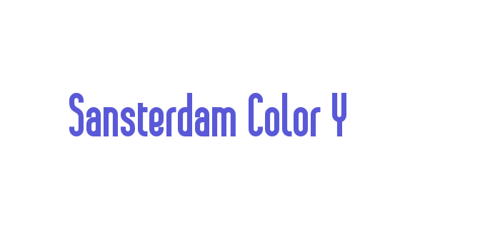 Sansterdam Color Y Font Download