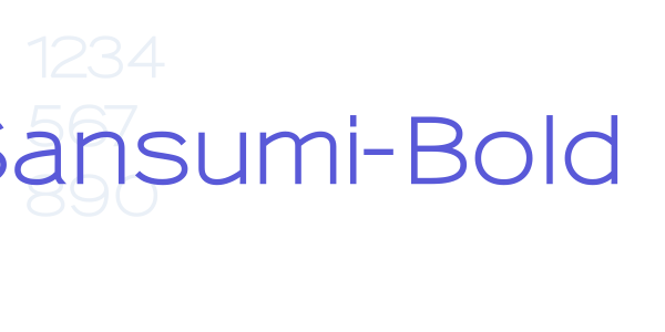 Sansumi-Bold font free