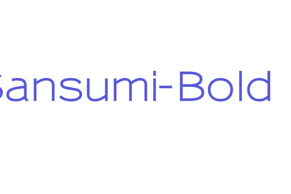 Sansumi-Bold Font