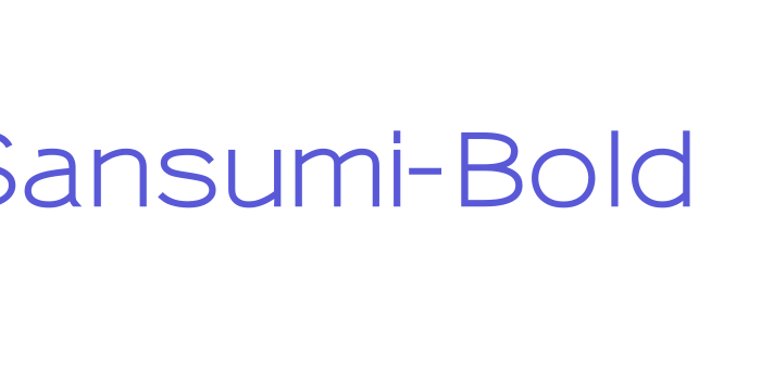 Sansumi-Bold Font Download