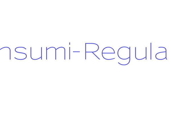 Sansumi-Regular Font