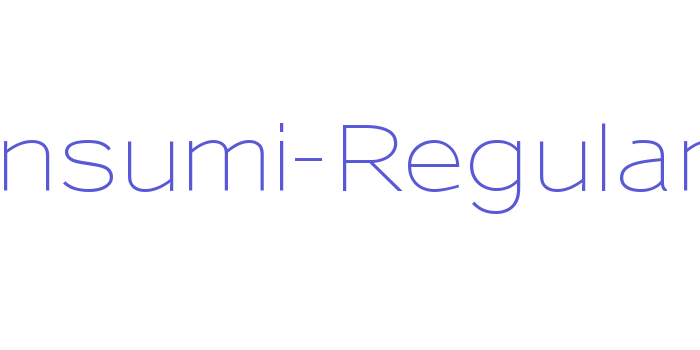 Sansumi-Regular Font Download