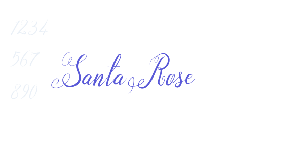 Santa Rose font