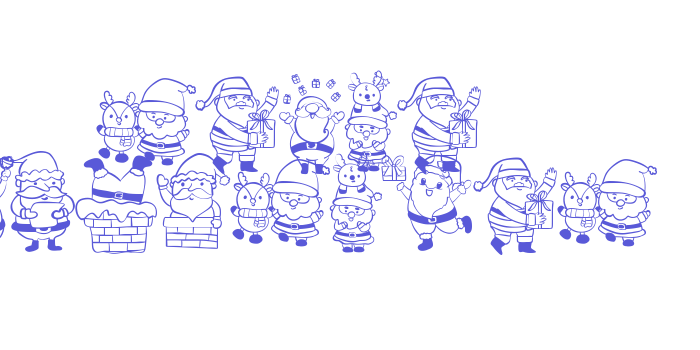 Santa Christmas Font Download