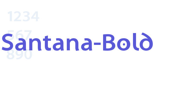 Santana-Bold font free