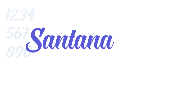 Santana font free