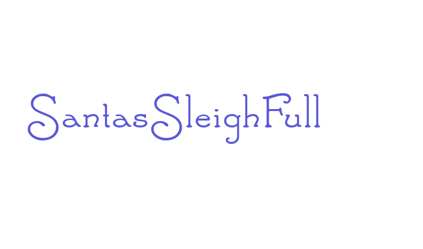 SantasSleighFull Font Download