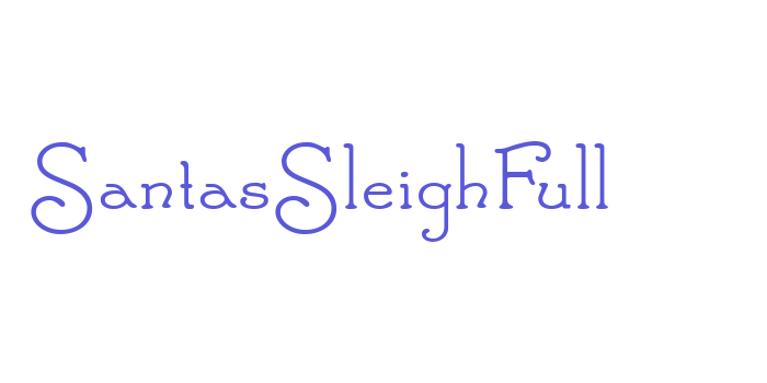 SantasSleighFull Font Download